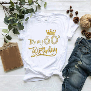 "It's My 60th Birthday" T-Shirt - Crown Graphic Women's Party Tee