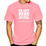 Men's Do Not Read The Next Sentence Humor Graphic T-Shirt